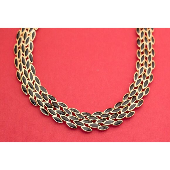 Vintage Gold Tone Fafnir's Scales 16 Inches F21 - Picture 1 of 5